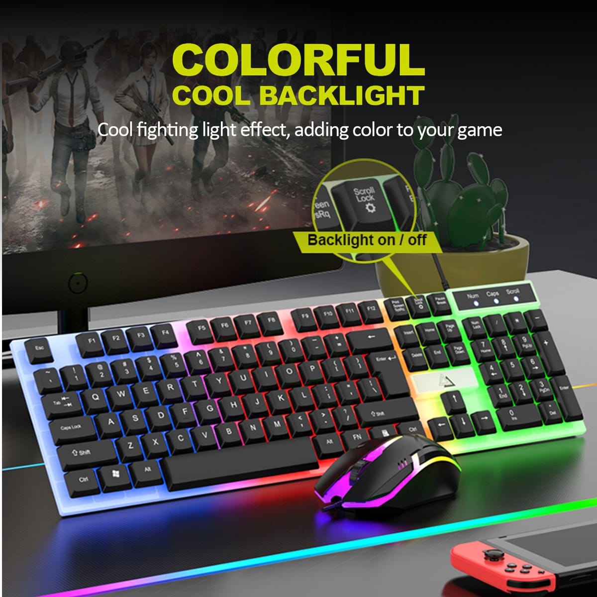 X200 RGB Gaming Keyboard Mouse Combo Set